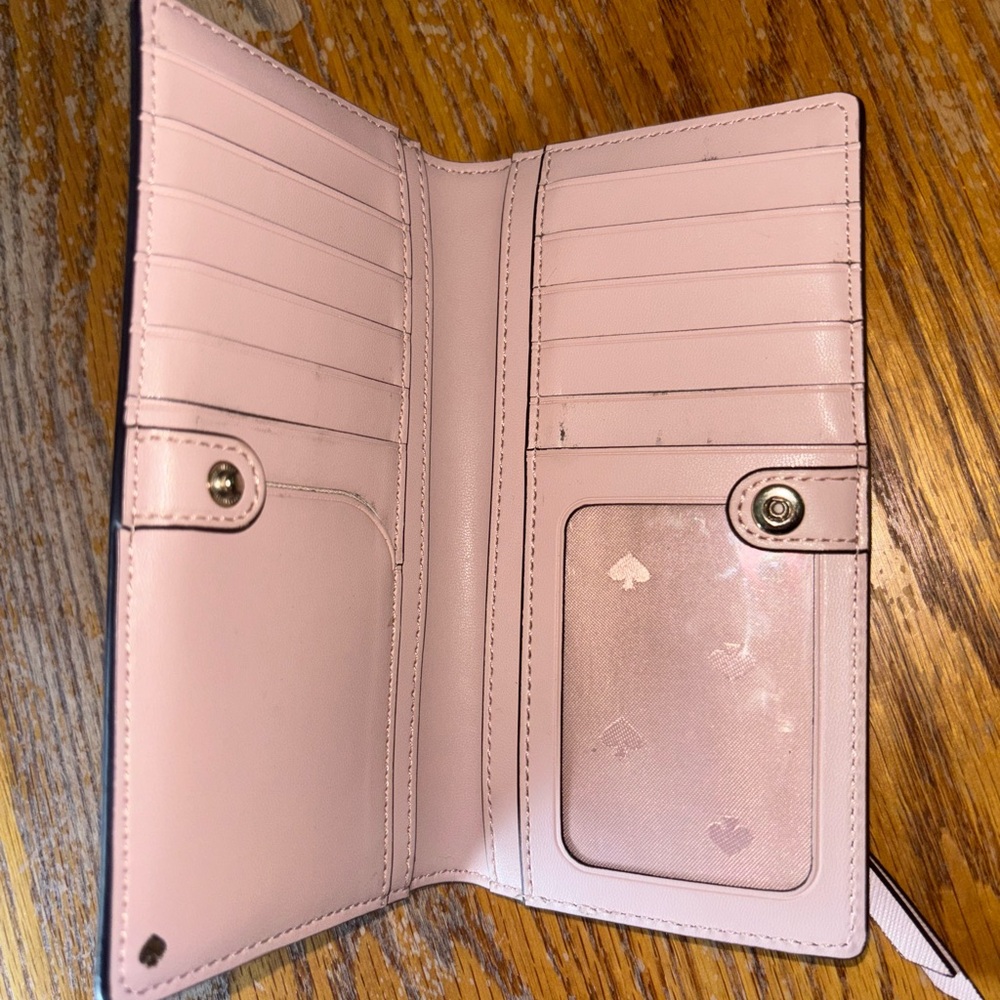 Kate Spade Floral Wallet - Pink, Black, and Blue - Picture 4 of 6
